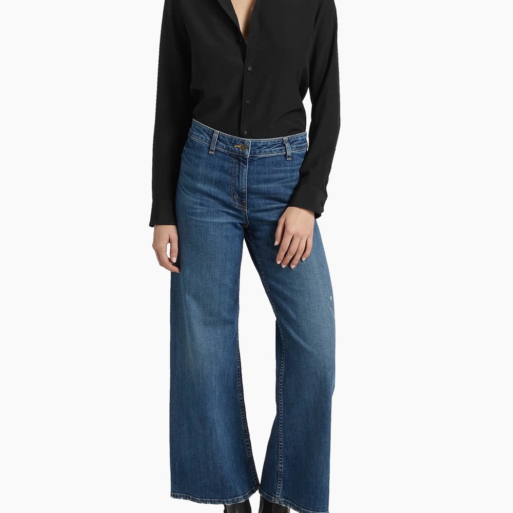 Nili Lotan Dark Blue Flare Jeans